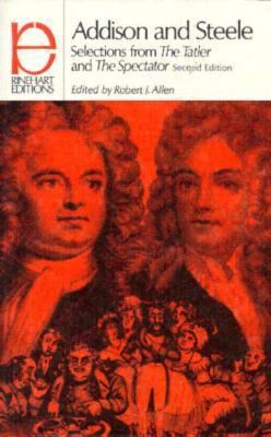 Addison and Steele: Selections from the Tatler ... 0030807905 Book Cover