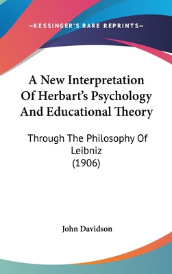 A New Interpretation Of Herbart's Psychology An... 1436925088 Book Cover