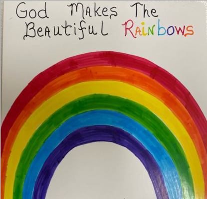 Hardcover God Makes the Beautiful Rainbows Book