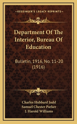 Department Of The Interior, Bureau Of Education... 1169141846 Book Cover