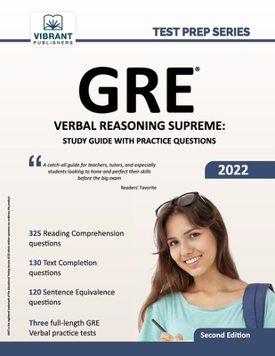 GRE Verbal Reasoning Supreme: Study Guide with ... 1636510574 Book Cover