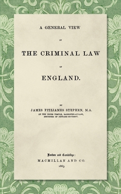 A General View of the Criminal Law of England 1584774789 Book Cover