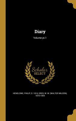 Diary; Volume pt.1 1362914460 Book Cover