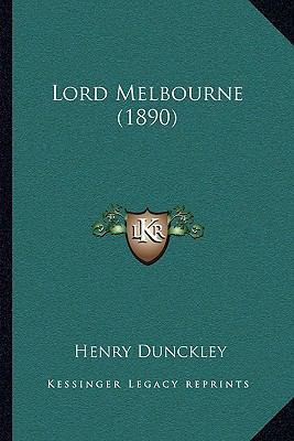Lord Melbourne (1890) 1164904493 Book Cover