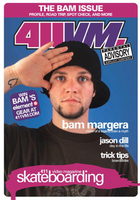 411VM Skateboarding: Bam Magera Issue B0002I83UY Book Cover