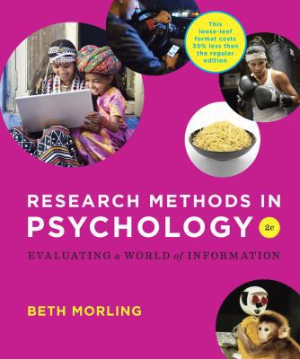 Research Methods in Psychology: Evaluating a Wo... 0393906108 Book Cover