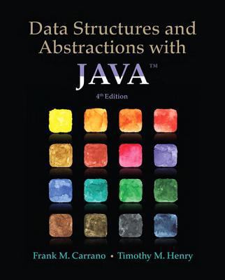 Data Structures and Abstractions with Java (4th... 0133744051 Book Cover