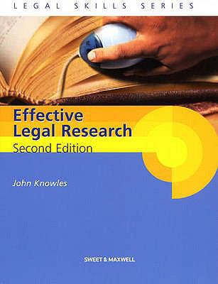 Effective Legal Research. 1847038182 Book Cover