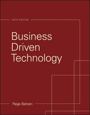 Business Driven Technology 0073376906 Book Cover