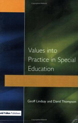 Values into Practice in Special Education 185346466X Book Cover