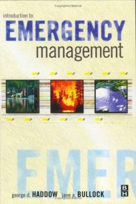 Introduction to Emergency Management 0750676892 Book Cover