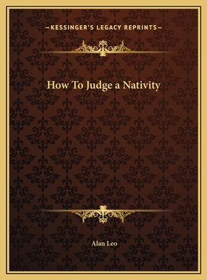 How To Judge a Nativity 1169772668 Book Cover
