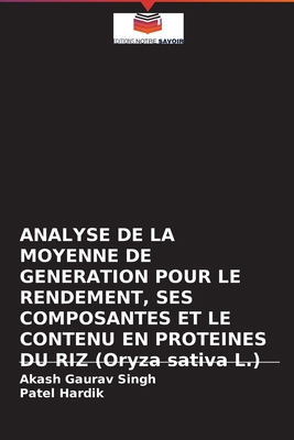 ANALYSE DE LA MOYENNE DE GENERATION POUR LE REN... [French] 620404284X Book Cover