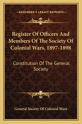 Register Of Officers And Members Of The Society... 1163803162 Book Cover