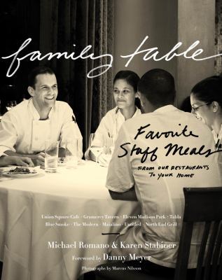 Family Table: Favorite Staff Meals from Our Res... 0547615620 Book Cover