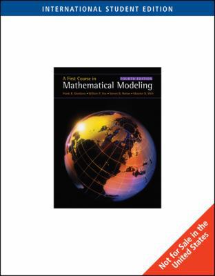 A First Course in Mathematical Modeling 049555877X Book Cover