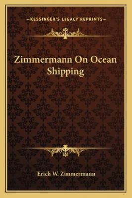 Zimmermann on Ocean Shipping 1163252603 Book Cover