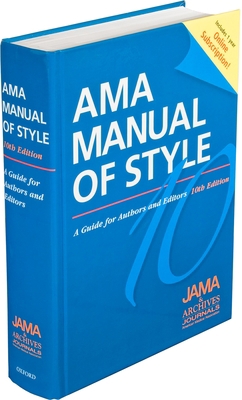 AMA Manual of Style: A Guide for Authors and Ed... 0195392035 Book Cover