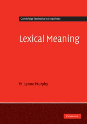 Lexical Meaning 0511780680 Book Cover