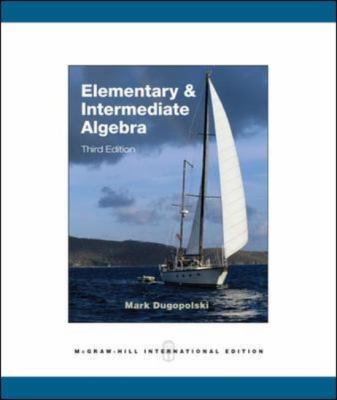 Elementary and Intermediate Algebra 0071284028 Book Cover