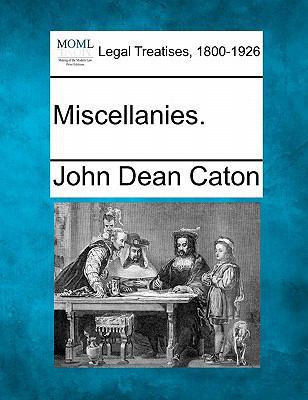 Miscellanies. 1240001126 Book Cover