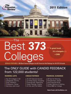 Princeton Review the Best 373 Colleges 0375429875 Book Cover