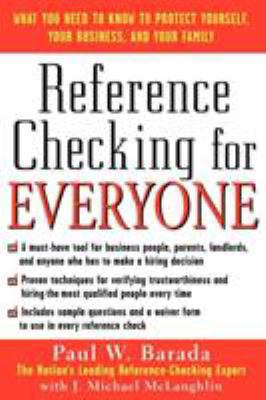 Reference Checking for Everyone: What You Need ... 0071423672 Book Cover