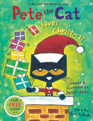 Pete the Cat Saves Christmas: Includes Sticker ... 0062110624 Book Cover