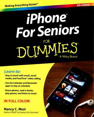 iPhone for Seniors for Dummies 1119137764 Book Cover