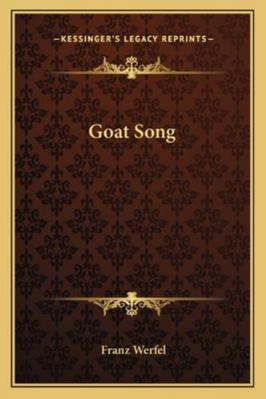 Goat Song 116289752X Book Cover