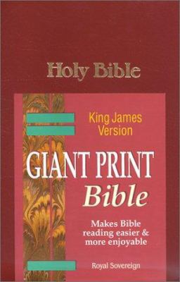 Giant Print Reference Bible-KJV [Large Print] 0529063123 Book Cover