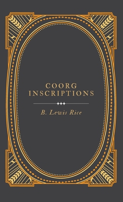 Coorg Inscriptions 9355276087 Book Cover