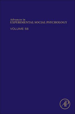 Advances in Experimental Social Psychology: Vol... 0128150815 Book Cover