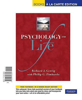 Psychology and Life, Books a la Carte Edition 0205743366 Book Cover