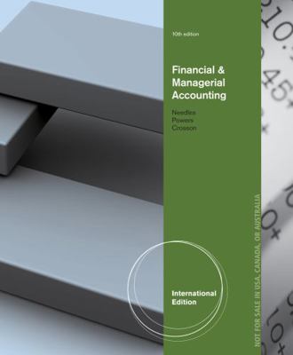 Financial and Managerial Accounting, Internatio... B01K9SH5BE Book Cover