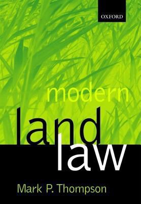 Modern Land Law 0198765568 Book Cover