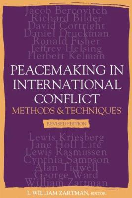 Peacemaking In International Conflict: Methods ... 1929223668 Book Cover