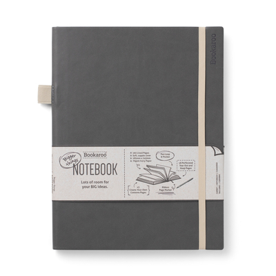 Bookaroo Bigger Things Notebook Charcoal B09WN9JRGK Book Cover