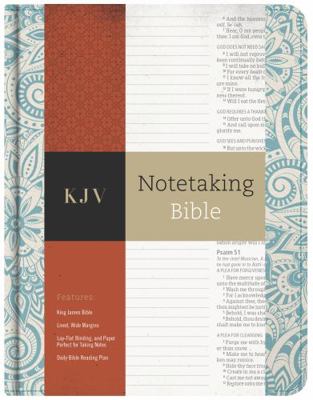 KJV Notetaking Bible, Blue Floral 1433645599 Book Cover