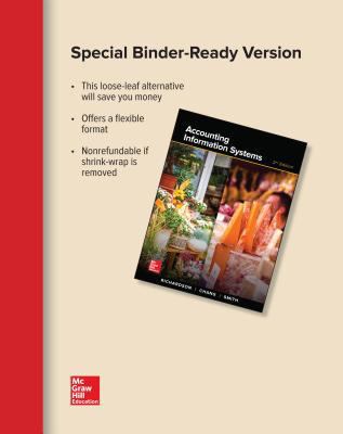 Loose Leaf for Accounting Information Systems 1260008932 Book Cover