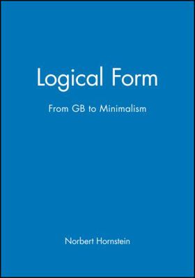Logical Form: From GB to Minimalism 0631189424 Book Cover