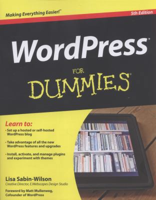 WordPress for Dummies 1118383184 Book Cover