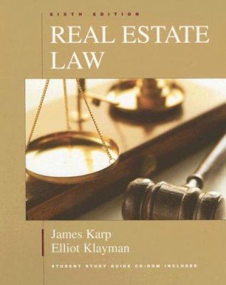 Real Estate Law [With CDROM] 1419511335 Book Cover