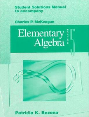 Elementary Algebra 0030097827 Book Cover