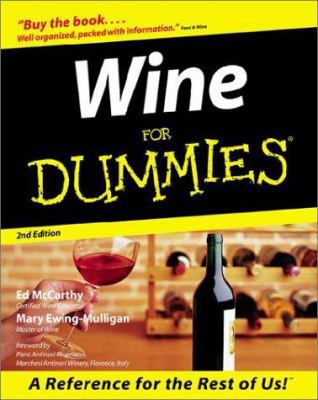 Wine for Dummies 0764551140 Book Cover