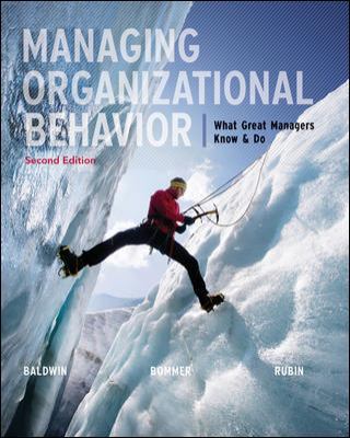 Managing Organizational Behavior: What Great Ma... 0077579828 Book Cover