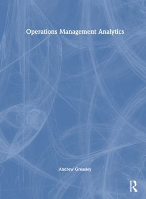 Operations Management Analytics 1032524278 Book Cover