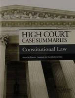 High Court Case Summaries on Constitutional Law... 162810001X Book Cover