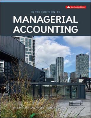 Introduction To Managerial Accounting            Book Cover