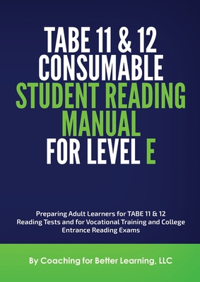TABE 11and 12 Consumable Student Reading Manual... 1737760827 Book Cover